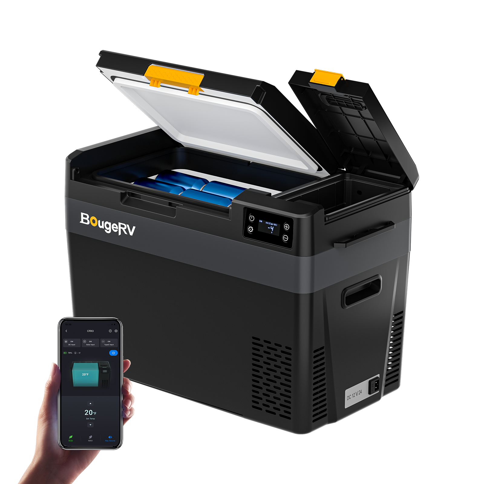 BougeRV CRX3 車載冷蔵庫 | 急速冷却・最長29時間稼働・APP操作対応