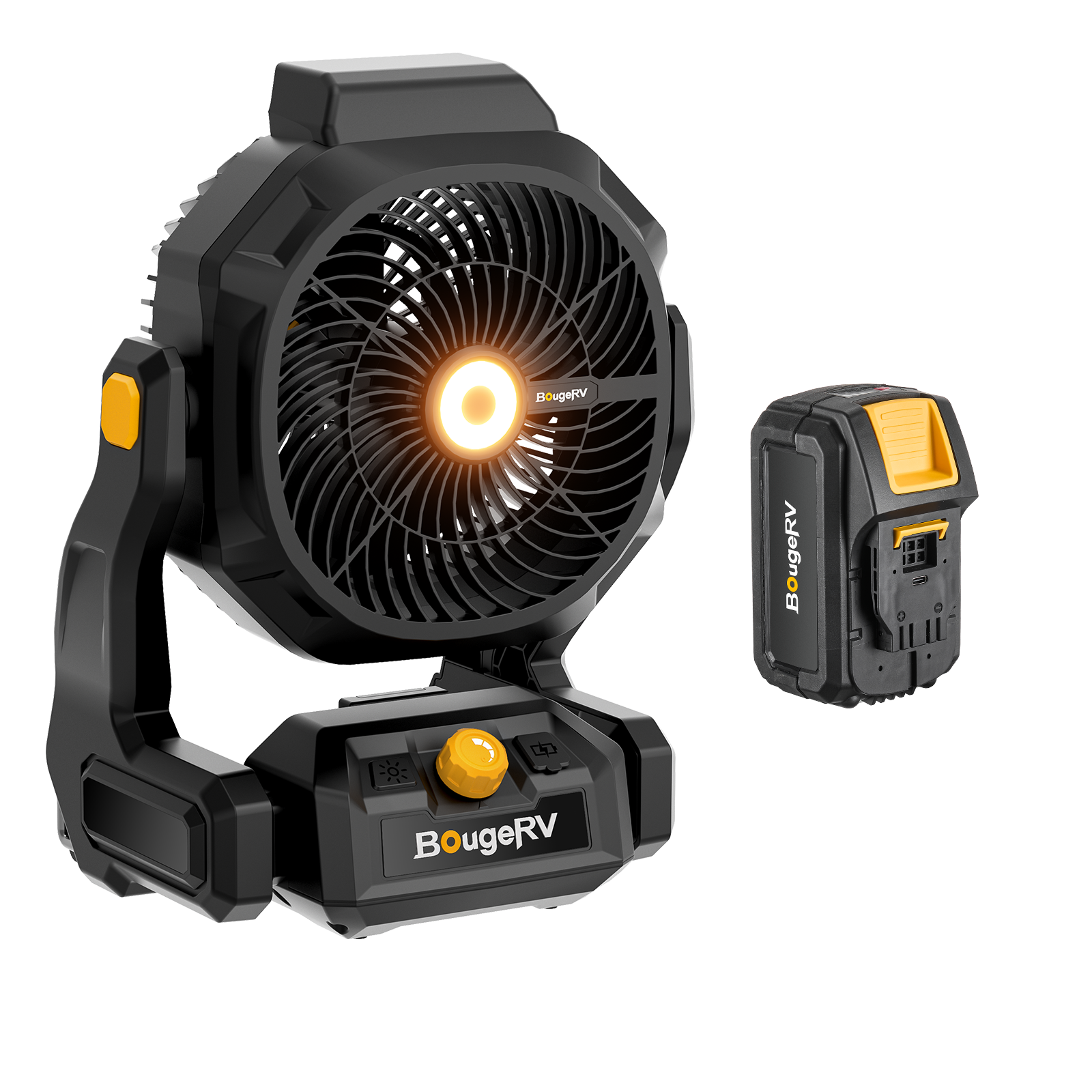 BougeRV充電式キャンプ扇風機 F02 BougeRV F02 アウトドア充電式扇風機 強力送風＆72時間稼働の
