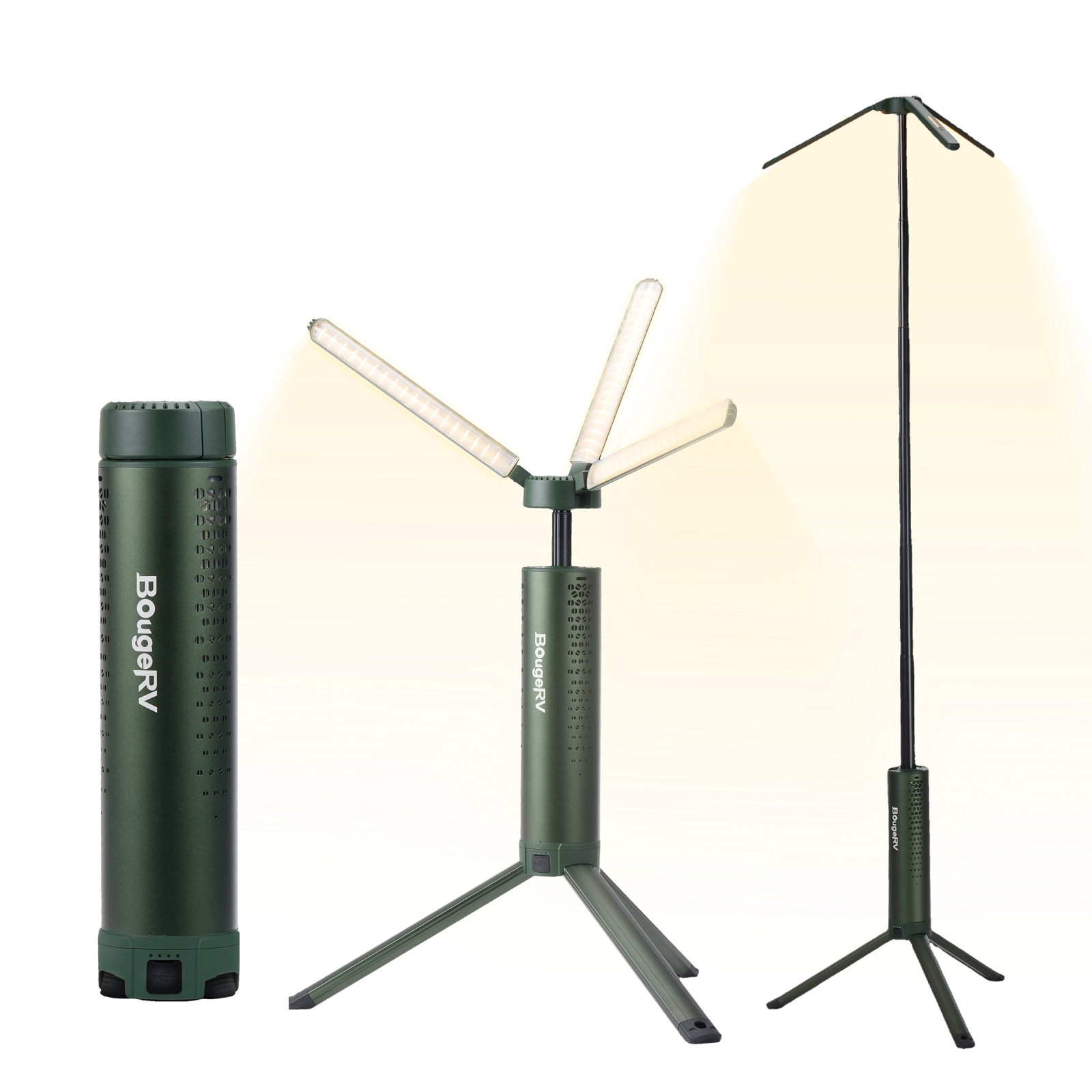 BougeRV T1 伸縮式ポータブルキャンプランタン｜最大102時間使用可能