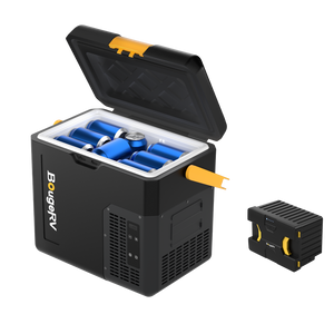 BougeRV CRH 18L ポータブル冷蔵庫 ブラック (専用バッテリー付属)