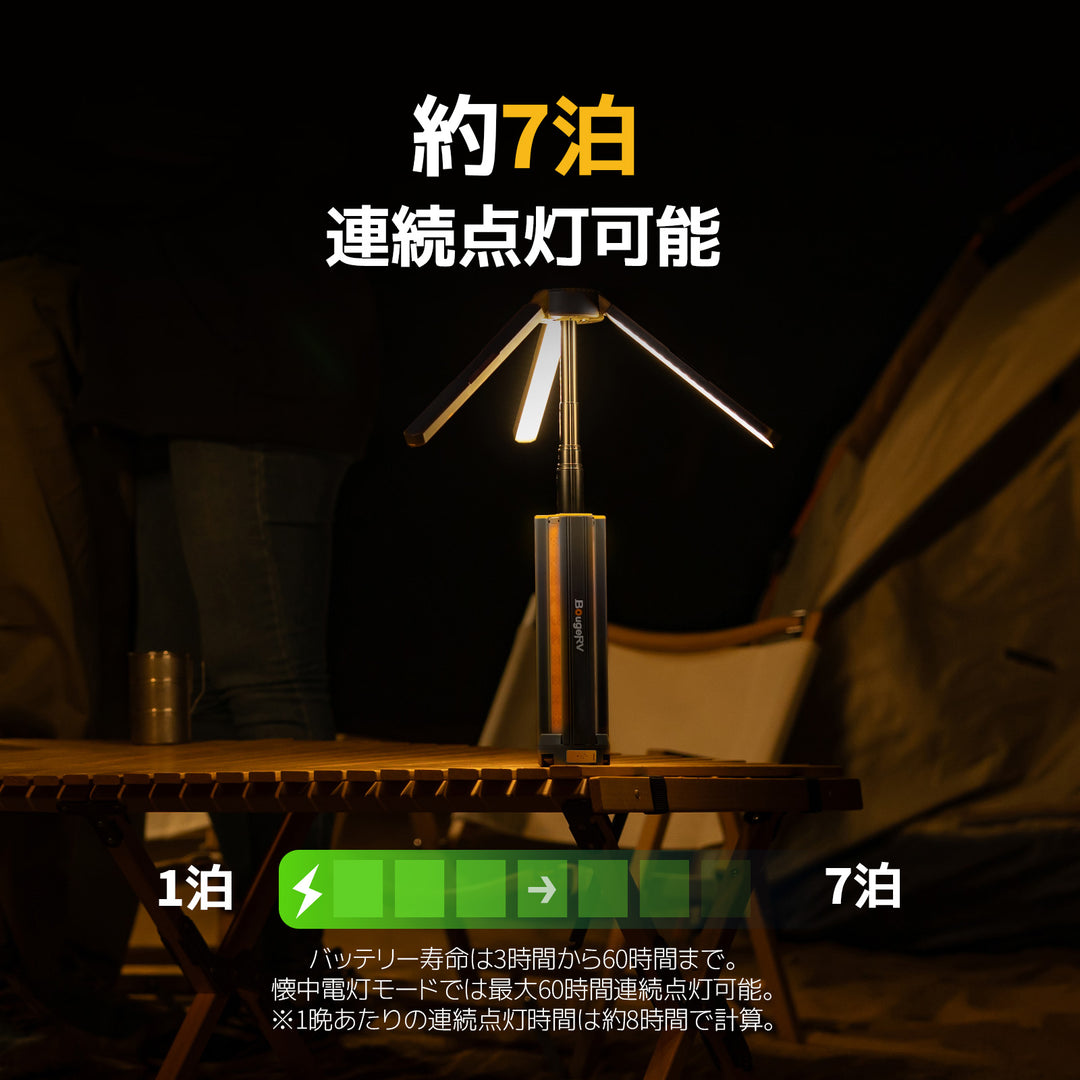 BougeRV CL04 キャンプライト BougeRV CL04ランタン│高輝度・60時間連続照明可能・コンパクト