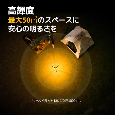 BougeRV CL04ランタン│高輝度・60時間連続照明可能・コンパクト・ブラック