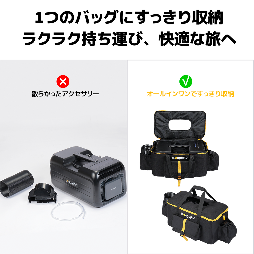 BougeRV 3500BTUポータブルエアコン専用収納バッグ 防塵・保護カバー