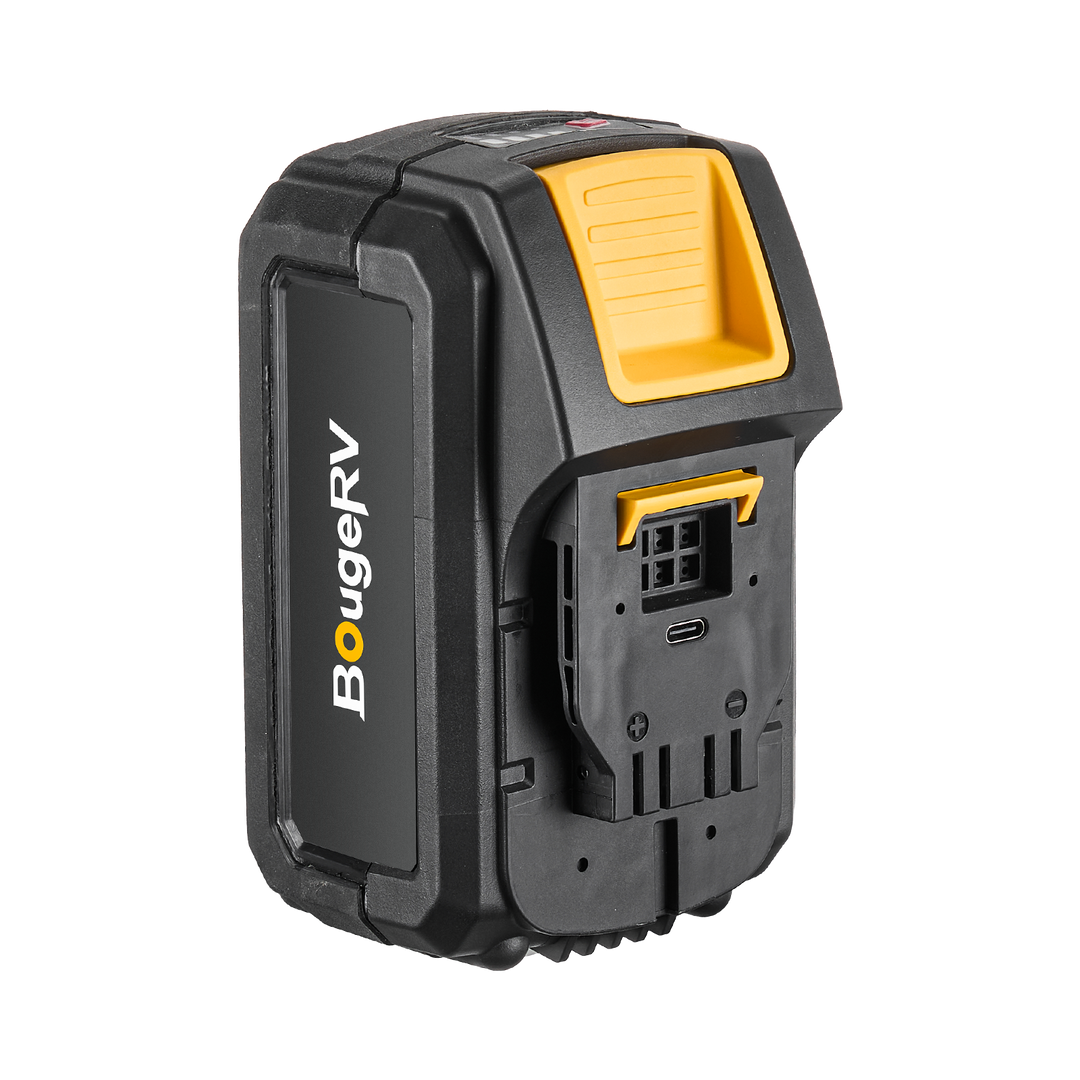 BougeRV F02 ポータブル充電式扇風機｜着脱式バッテリー・15時間連続稼働・LED搭載