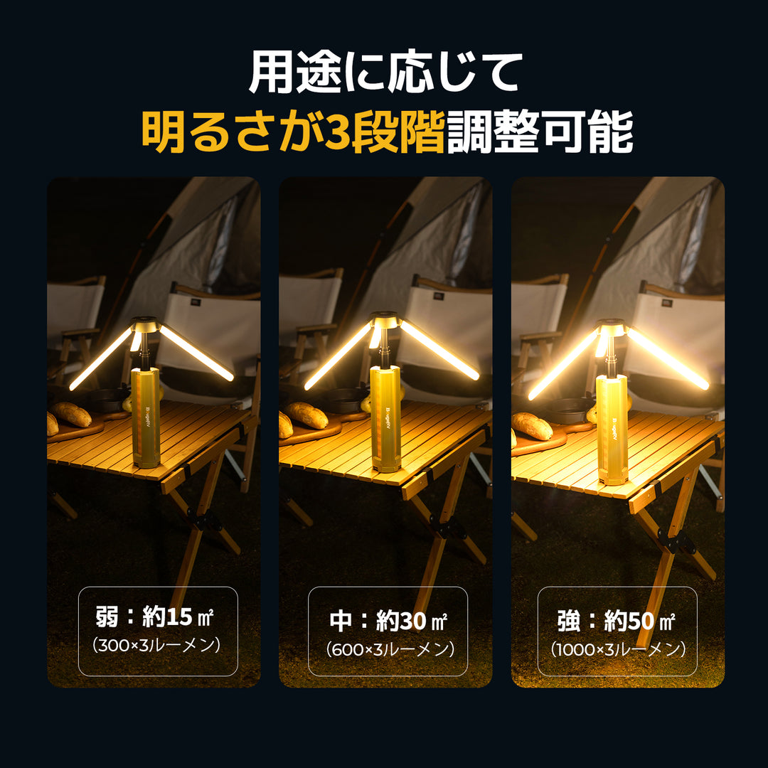 BougeRV CL04ランタン│高輝度・60時間連続照明可能・コンパクト・ グリーン