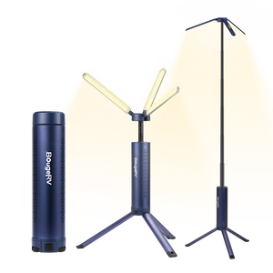 BougeRV T1 内蔵スタンド式LEDランタン｜100㎡を照らす・充電式・最大102時間連続点灯 (ネイビー)