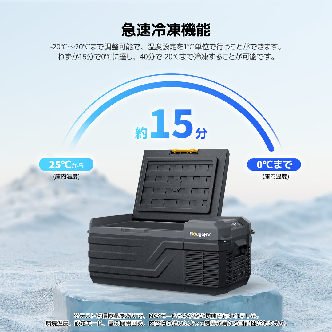 BougeRV CR Lite ポータブル冷蔵庫|コンパクトサイズ、実用的な容量 