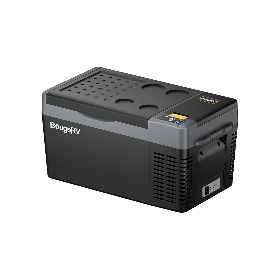 BougeRV CR Pro ポータブル冷蔵庫 | バッテリー内蔵可能・急速冷凍 20L (277Whバッテリー付)