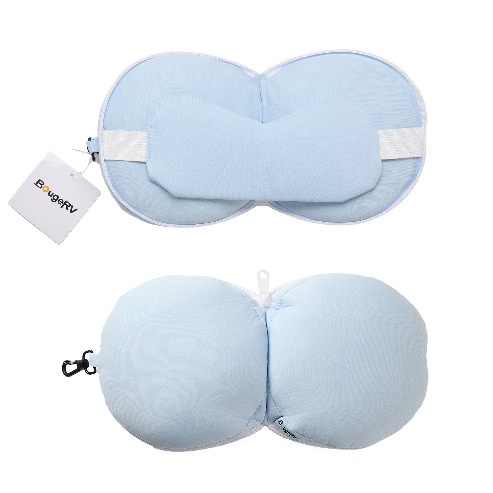 販路限定】BougeRVアイマスク付きピロー│1個3役・コンパクト