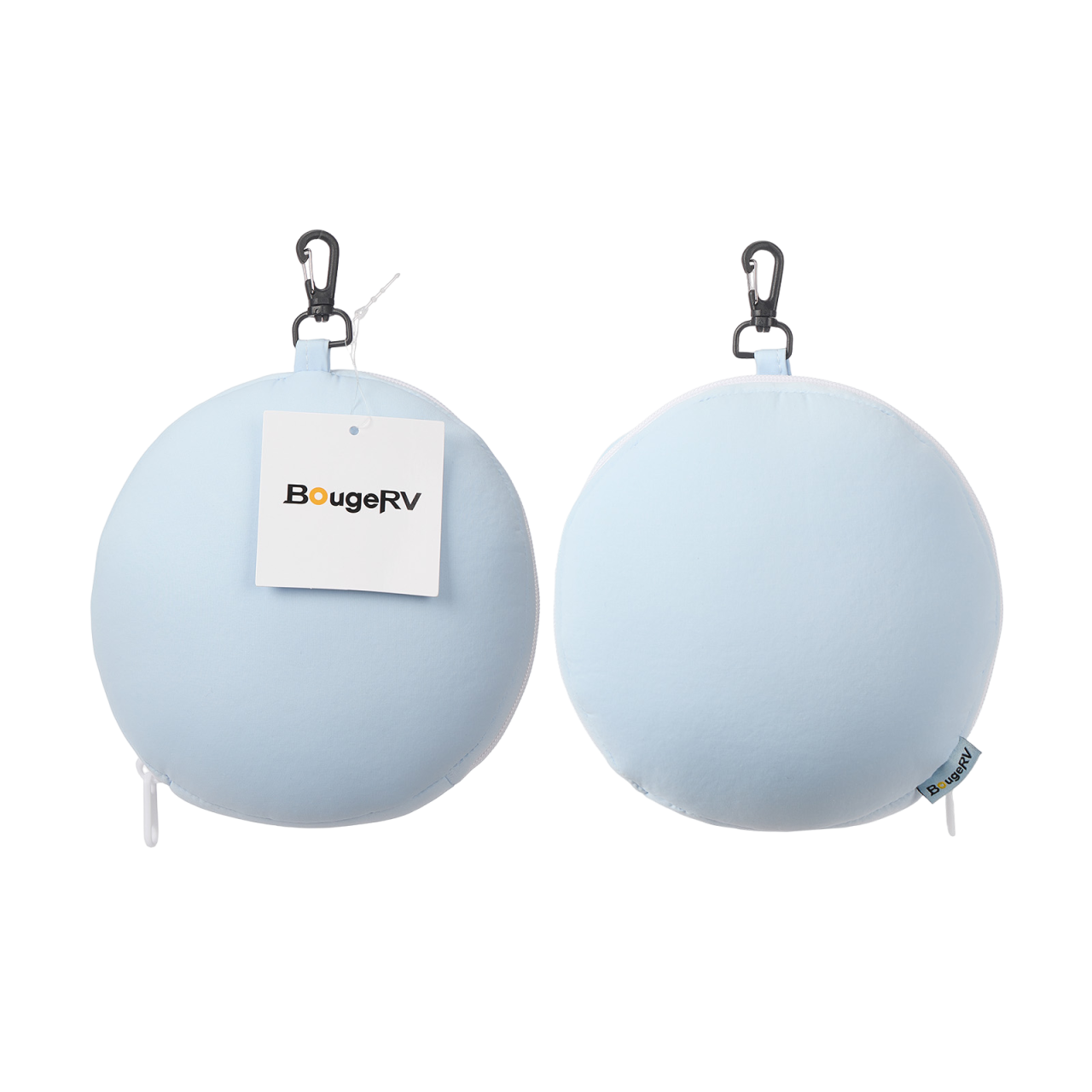 BougeRVアイマスク付きピロー│1個3役・コンパクト・持ち運び便利 · アイスブルー