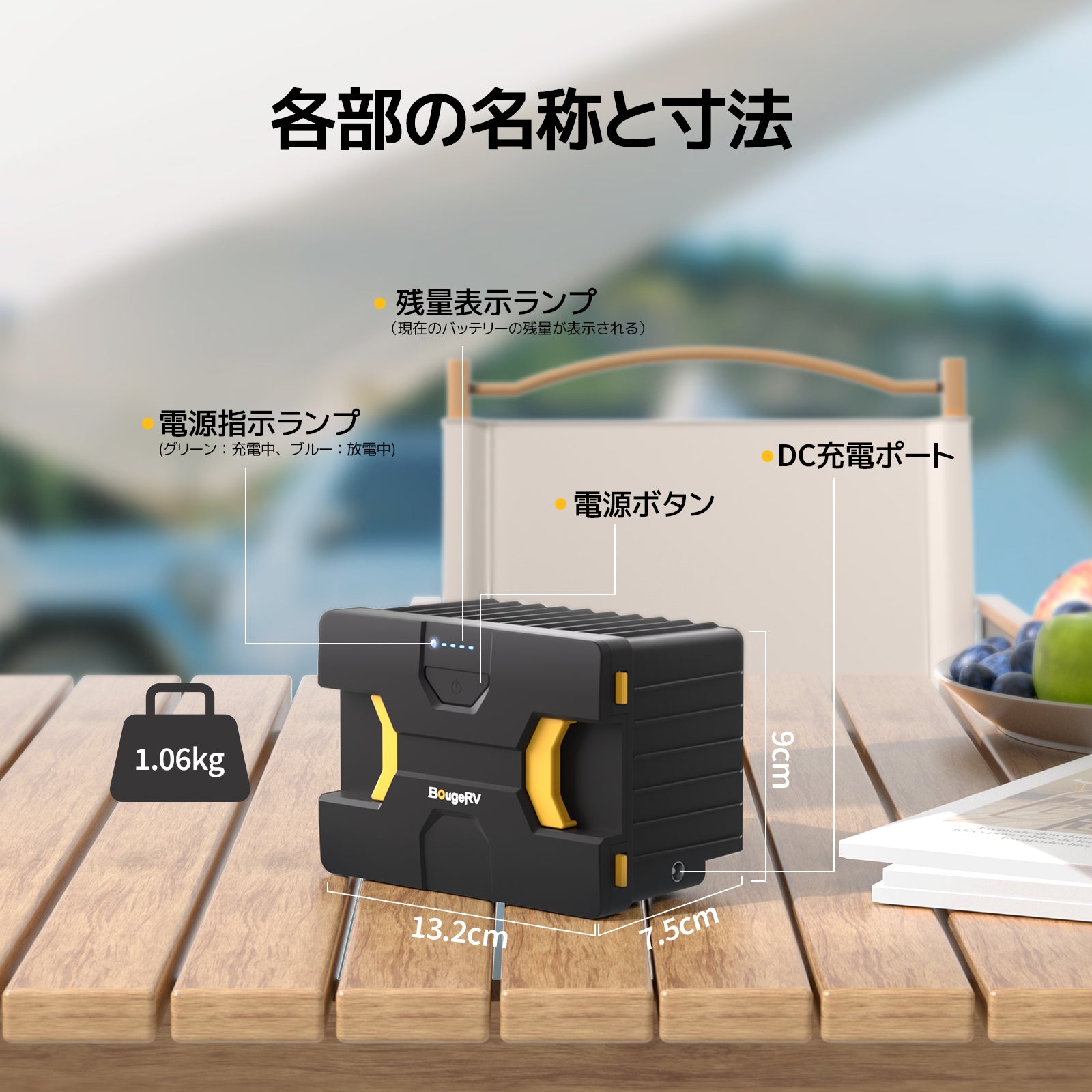 BougeRV 173Wh車載冷蔵庫バッテリー｜コードレス・コンパクト – BougeRV JP