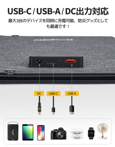 BougeRV ポータブル電源 ソーラーパネル セット