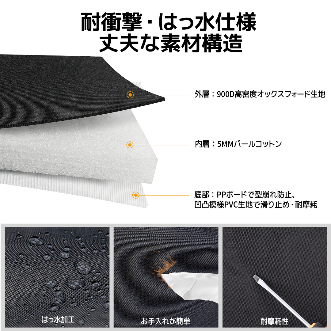 BougeRV 一体型FFヒーター専用収納バッグ ダクト・コード・消音器収納 ハンドル付き