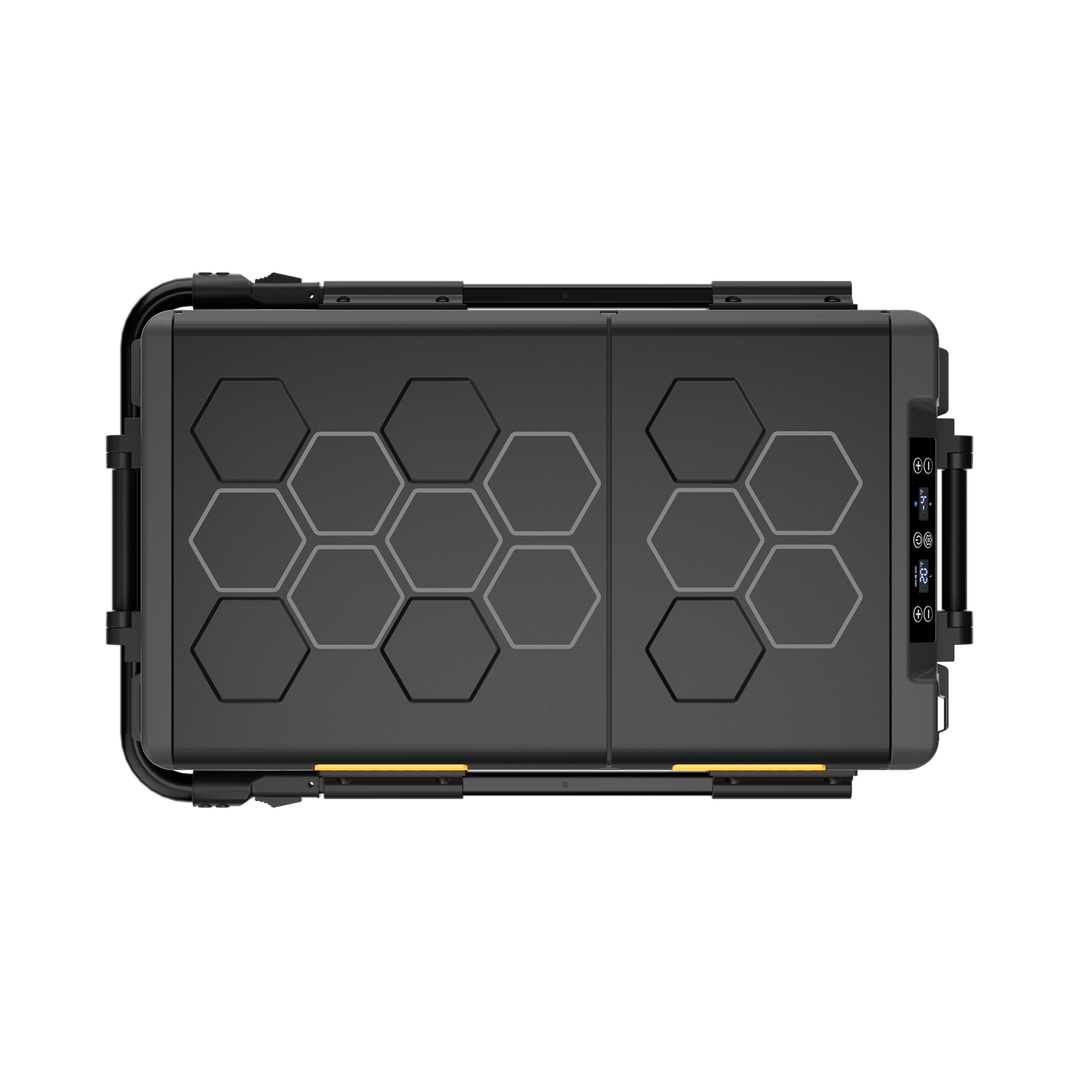 BougeRV CRD2ポータブル冷蔵庫 40L│デュアルゾーン・個別制御可能・ハンドル＆キャスター付き