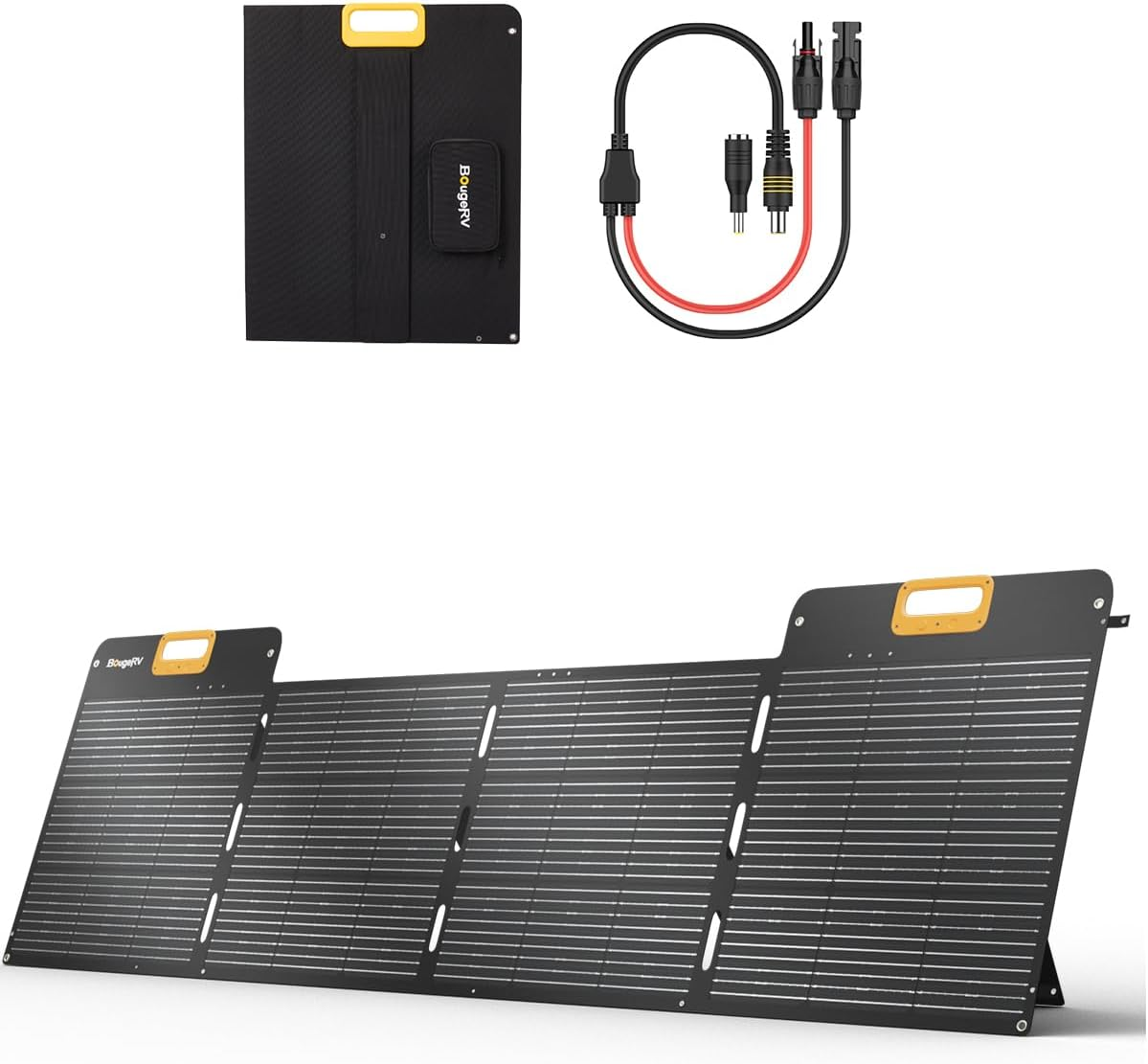 BougeRV ソーラーパネル 200W ETFE 折りたたみ式太陽光パネル