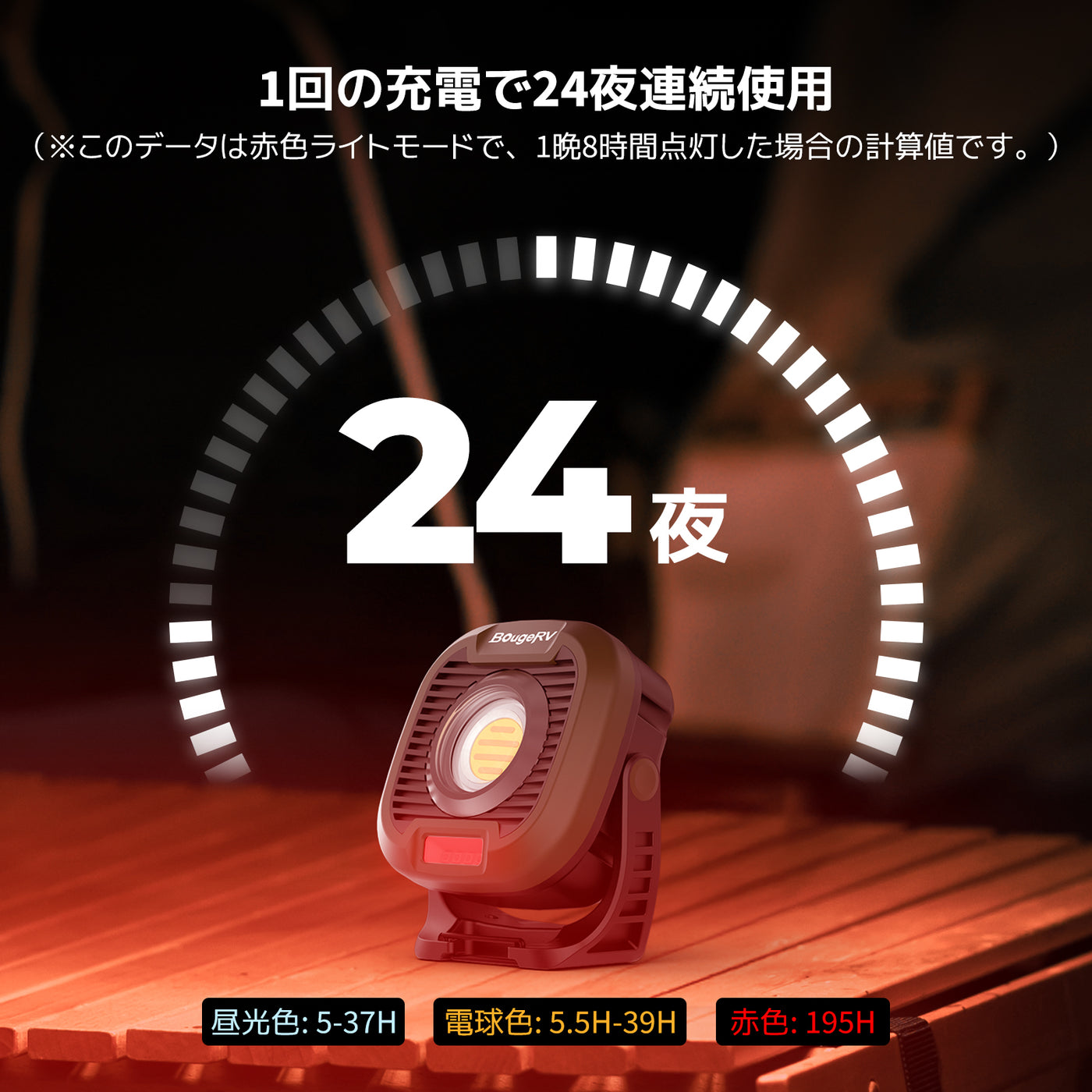 BougeRV AL05 Proランタン│超広範囲照明・最大24晩連続使用可能