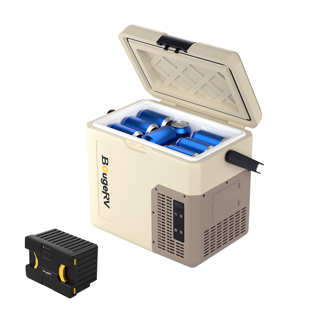 BougeRV CRH 18L ポータブル冷蔵庫 カーキ