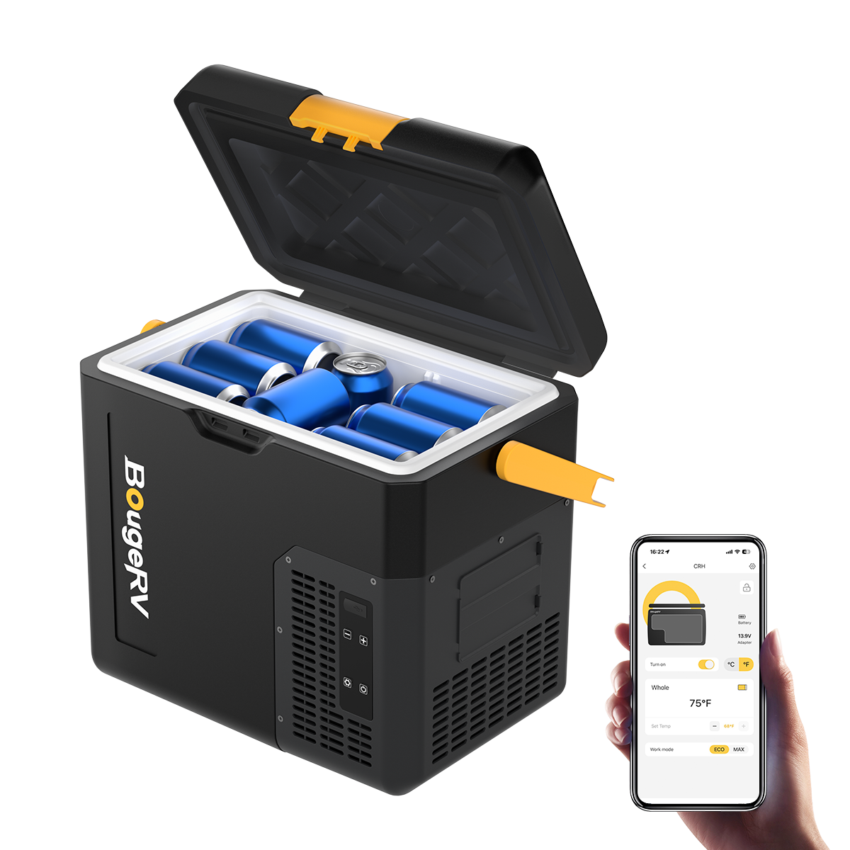 BougeRV CRH 18L ポータブル冷蔵庫 ブラック – JP.BougeRV.com BougeRV CRH 18L ポータブル冷蔵庫 ブラック – JP.BougeRV.com