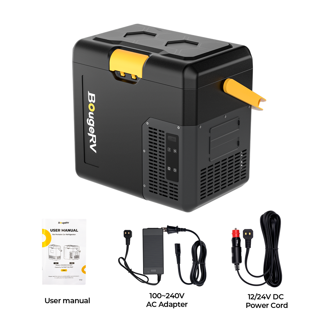 BougeRV CRH 18L ポータブル冷蔵庫 ブラック