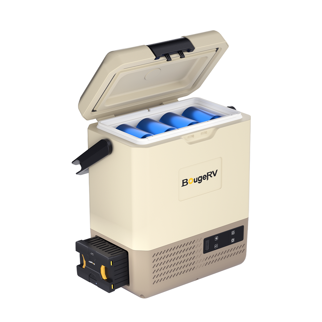 BougeRV CRH 9L ポータブル冷蔵庫 カーキ