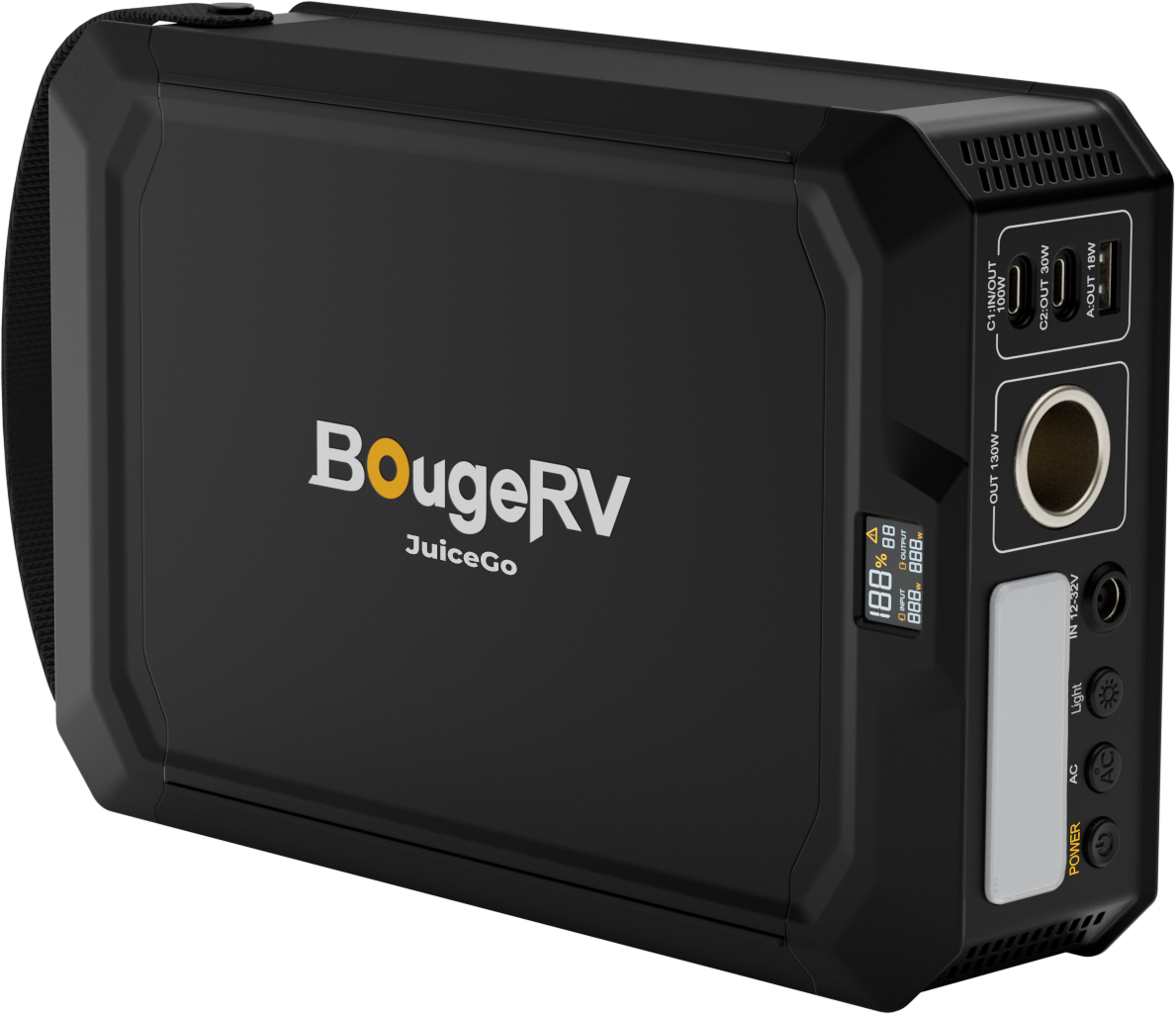 BougeRV JuiceGo ポータブル電源| 240Wh·軽量設計·多ポート対応