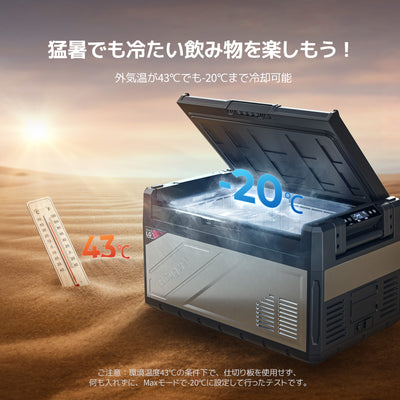 BougeRV Rocky2ポータブル冷蔵庫│2室独立制御・LG高性能コンプレッサー採用 39L