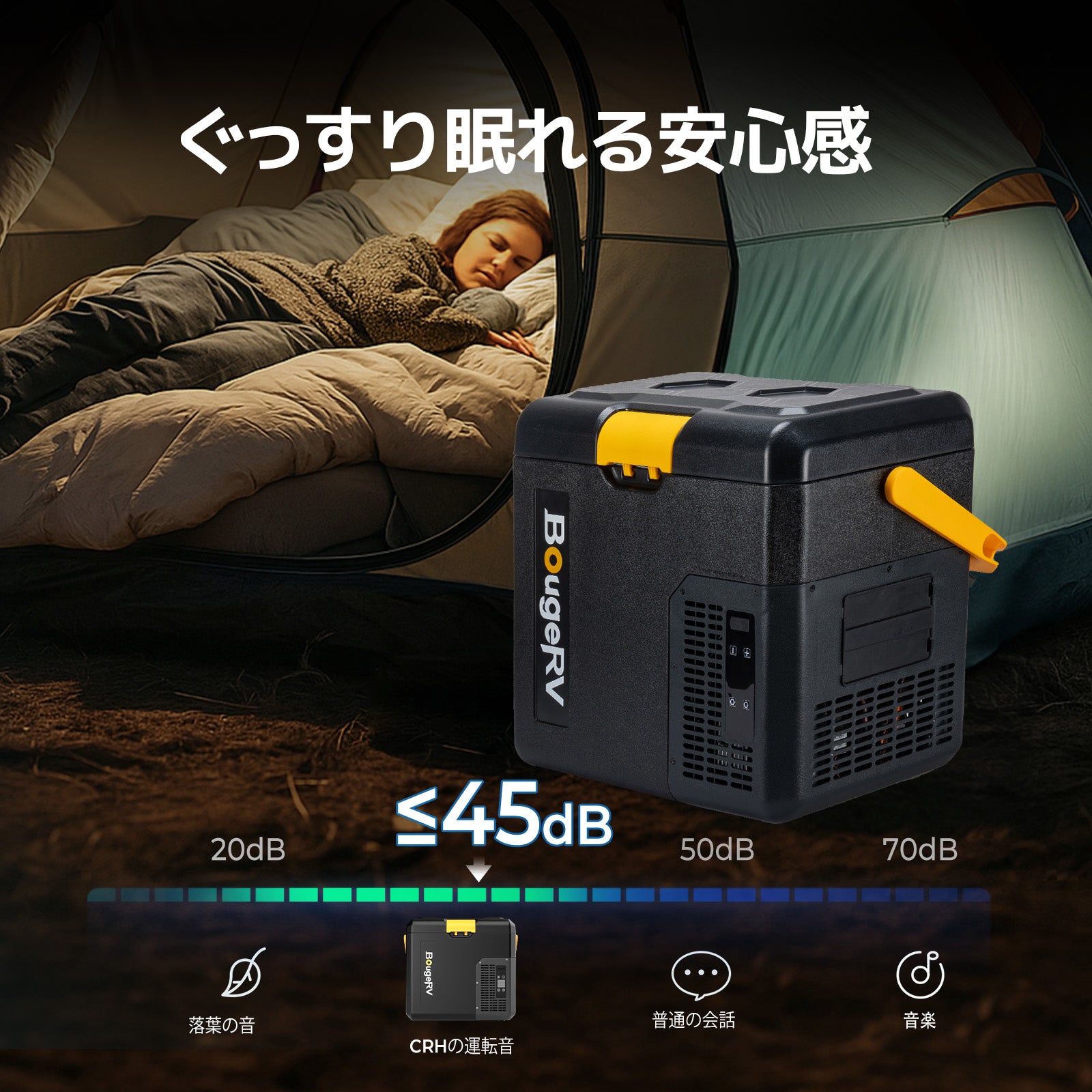 BougeRV CRH 18L ポータブル冷蔵庫 ブラック – BougeRV JP