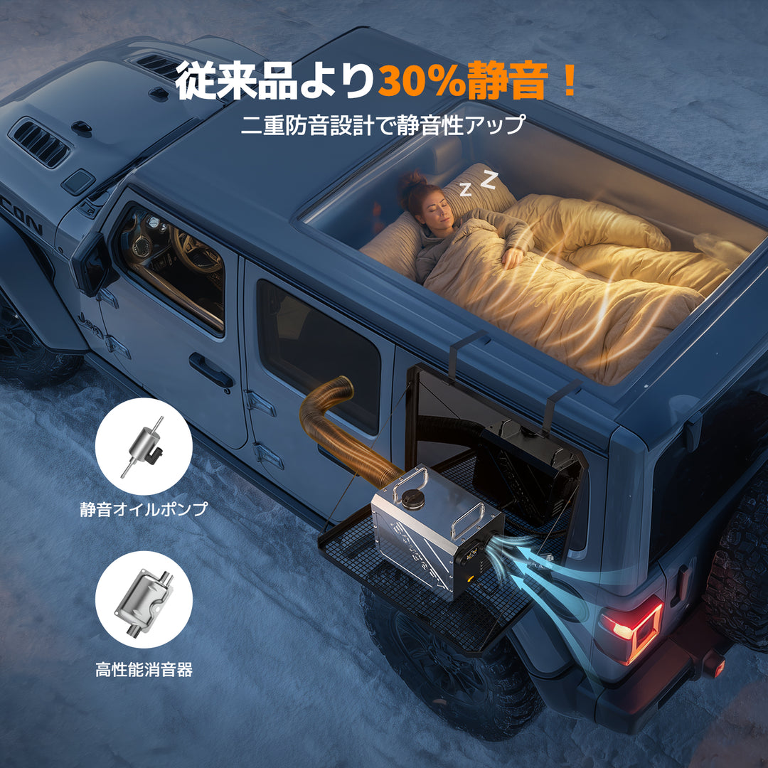 BougeRV 一体型FFヒーター│軽油専用・高出力暖房・高安全性 – JP