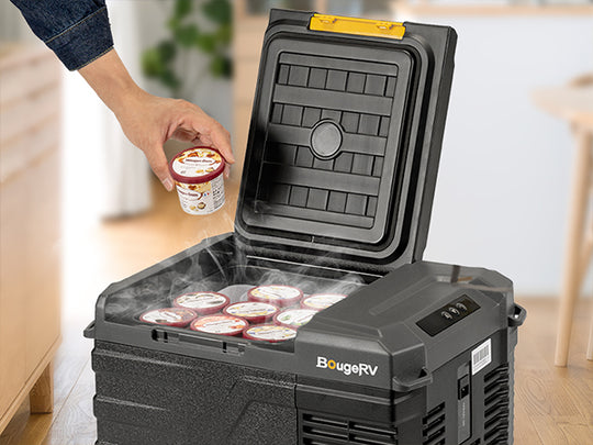 BougeRV CR Lite ポータブル冷蔵庫|コンパクトサイズ、実用的な容量 