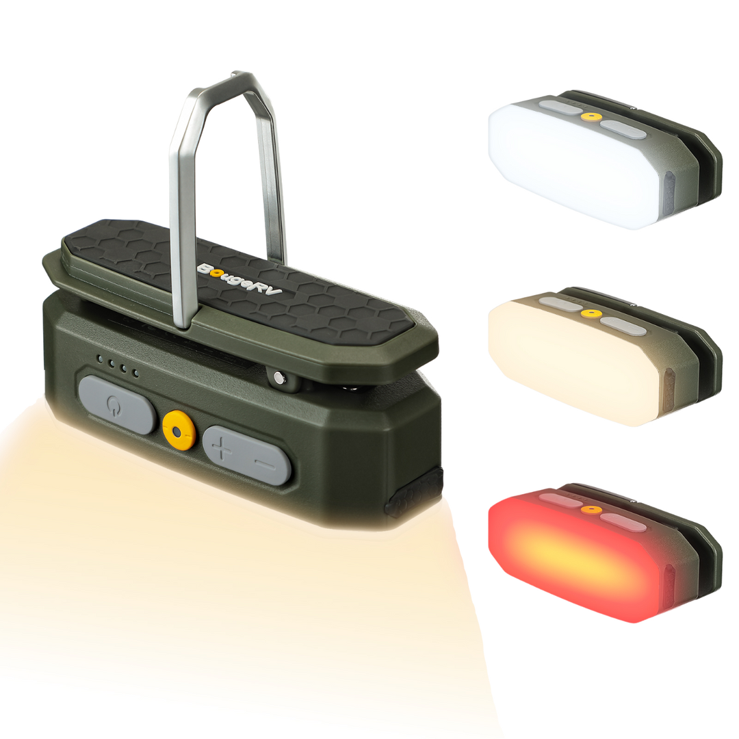 BougeRV AL01ランタン｜人感センサー・軽量・5段階調光&3色温切替 グリーン