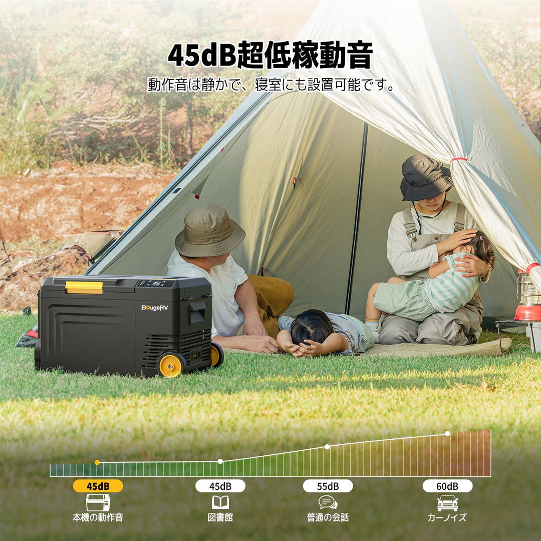BougeRV CRD Mini ポータブル冷蔵庫|牽引ハンドル・キャスター BougeRV CRD Mini ポータブル冷蔵庫|牽引ハンドル・キャスター