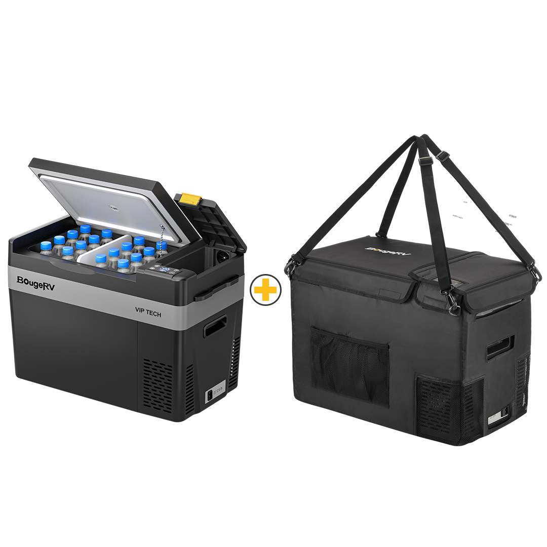 BougeRV CR Pro VIPタイプ 29L ポータブル冷蔵庫 | 真空断熱パネルVIP・保冷能力UP
