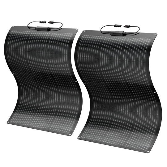 BougeRV Arch ソーラーパネル 100W(2枚セット)│超薄&軽量 23%変換 BougeRV Arch ソーラーパネル 100W(2枚セット)│超薄&軽量 23%変換