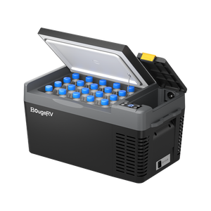 BougeRV CR Pro ポータブル冷蔵庫 | バッテリー内蔵可能・急速冷凍 20L