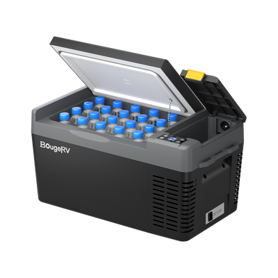 BougeRV CR Pro ポータブル冷蔵庫 | バッテリー内蔵可能・急速冷凍 20L