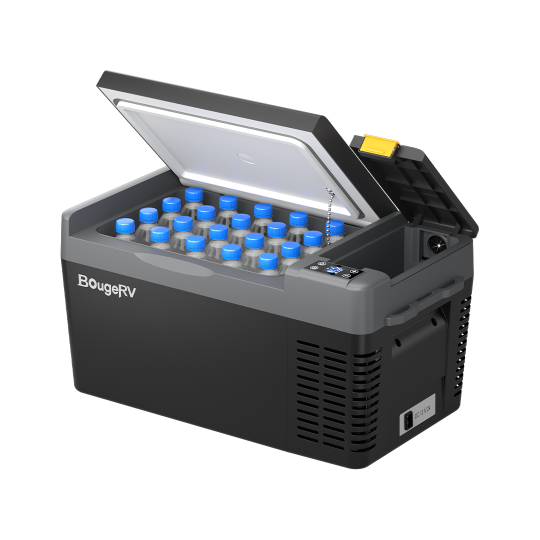 BougeRV CR Pro ポータブル冷蔵庫 | バッテリー内蔵可能・急速冷凍