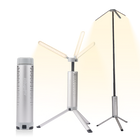 BougeRV T1 内蔵スタンド式LEDランタン｜100㎡を照らす・充電式・最大102時間連続点灯 (シルバー)