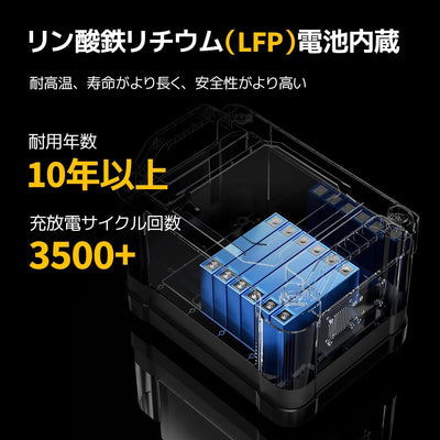 Fort 1000 ポータブル電源|1120Wh大容量·リン酸鉄リチウム電池