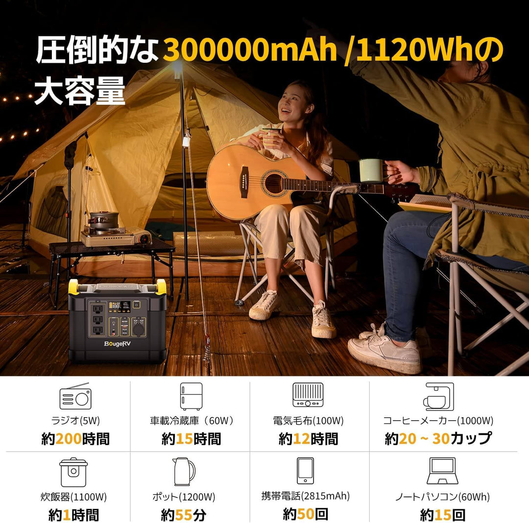 Fort 1000 ポータブル電源|1120Wh大容量·リン酸鉄リチウム電池 – JP.BougeRV.com